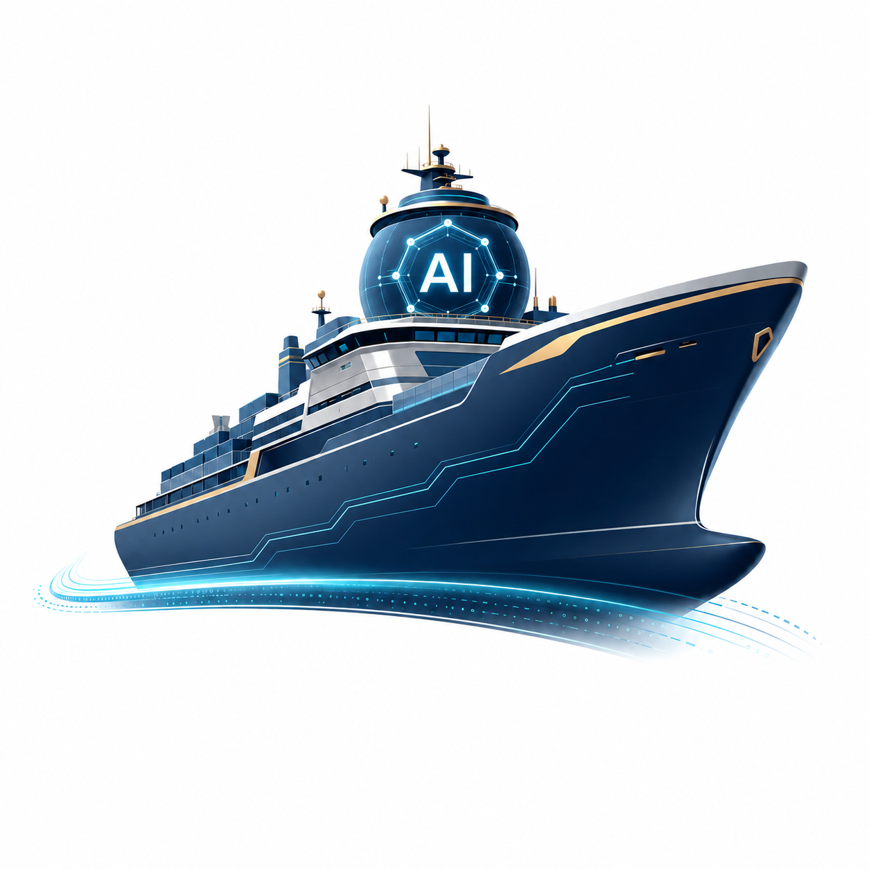 智企方舟船形Logo